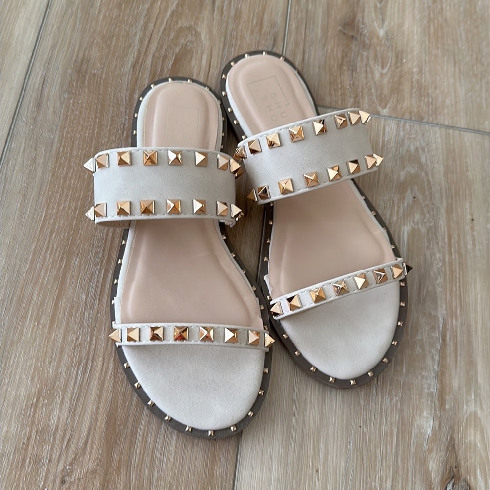 ShuShop Nude Studded Sandals